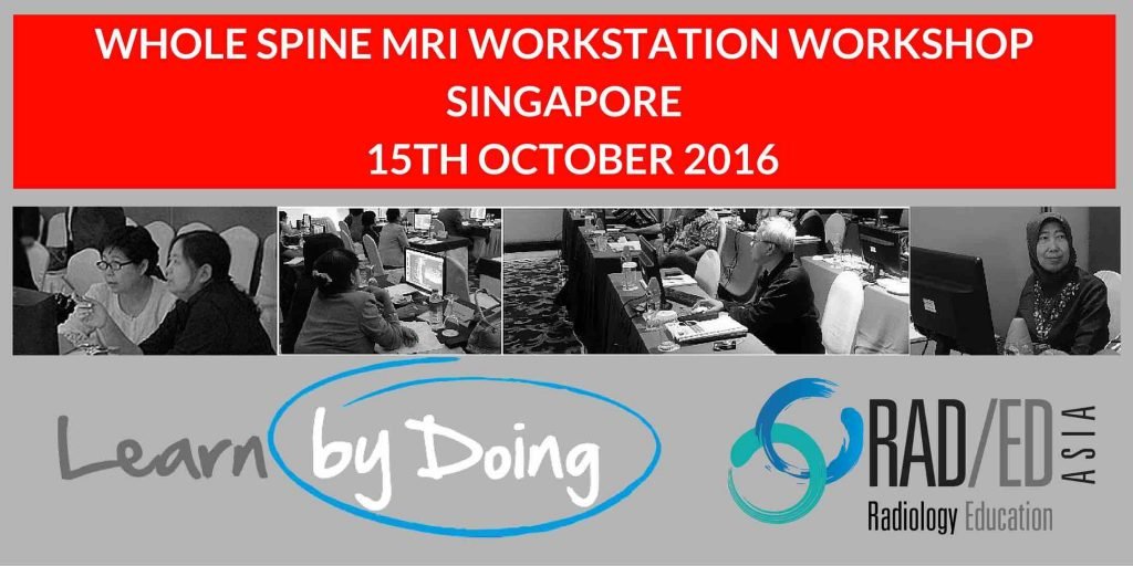 Spine MRI workshop singapore october 2016 1