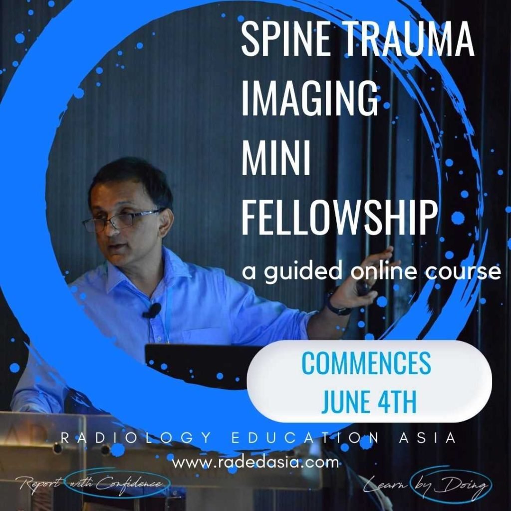spine and cord trauma imaging radiology course xray ct mri
