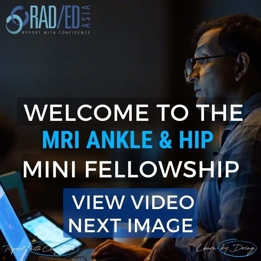 MSK RADIOLOGY CONFERENCE COURSE MUSCULOSKELETAL MRI ANKLE FOOT & HIP