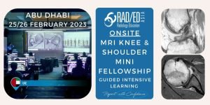 msk radiology workshop conference course musculoskeletal mri knee shoulder imaging abu dhabi uae radedasia