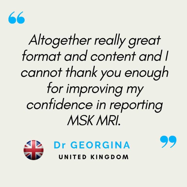 Medical specialist testimonials—radiologists, pain physicians, and sports medicine doctors—highlighting the clinical relevance, diagnostic impact, and educational structure of RadEdAsia’s MRI training programs across musculoskeletal and spine imaging.