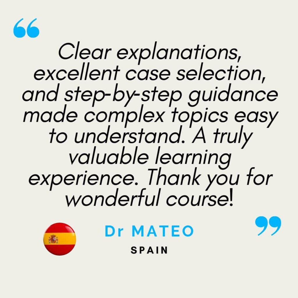 Medical specialist testimonials—radiologists, pain physicians, and sports medicine doctors—highlighting the clinical relevance, diagnostic impact, and educational structure of RadEdAsia’s MRI training programs across musculoskeletal and spine imaging.