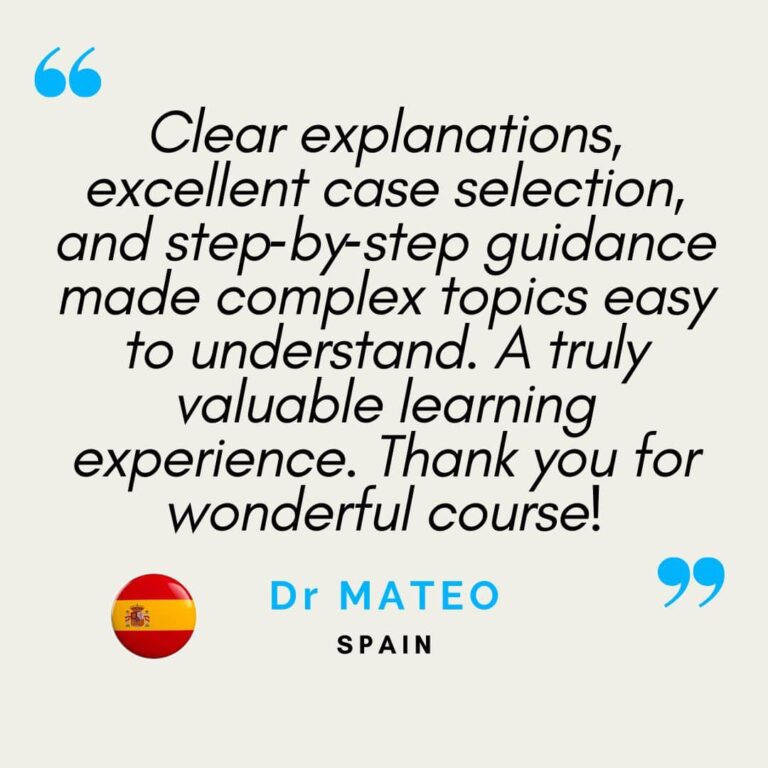 Medical specialist testimonials—radiologists, pain physicians, and sports medicine doctors—highlighting the clinical relevance, diagnostic impact, and educational structure of RadEdAsia’s MRI training programs across musculoskeletal and spine imaging.