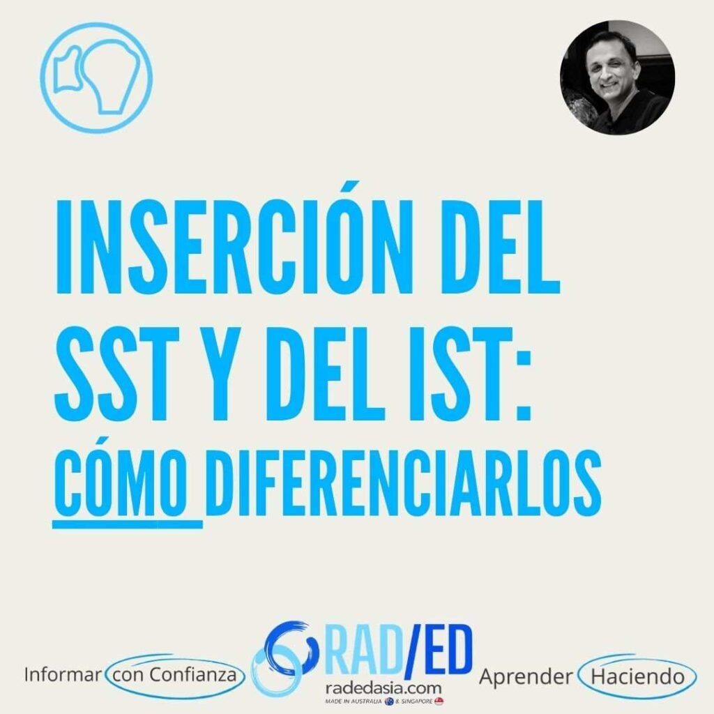 RMN de la inserción de los tendones del supraespinoso e infraespinoso del manguito rotador con orientación sobre la diferenciación entre el TSM y el TSI.